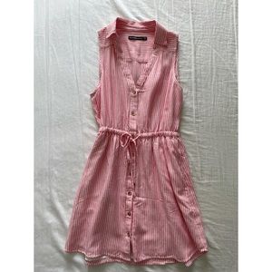 Sleeveless Pink Stripe Sundress